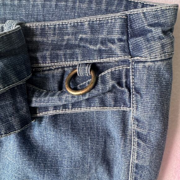 Younique Juniors Belted Bootcut Jeans Size 9 - Picture 5 of 6